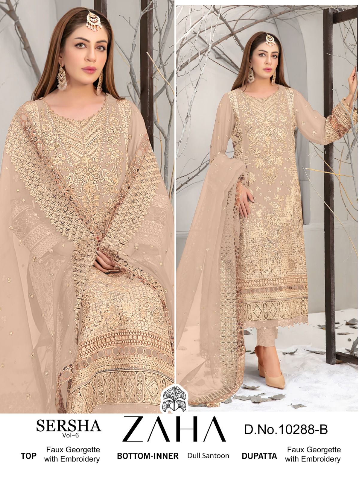 ZAHA 10288 A B C D SERSHA VOL 6 SALWAR SUITS