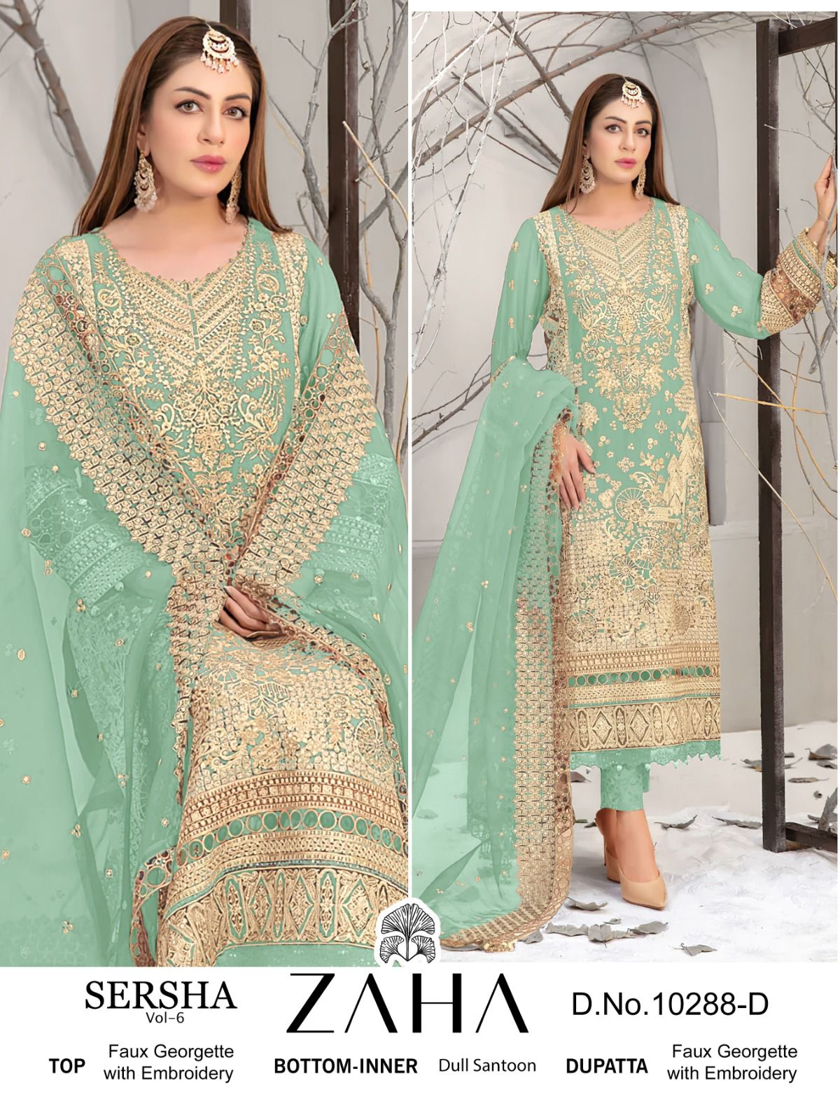 ZAHA 10288 A B C D SERSHA VOL 6 SALWAR SUITS