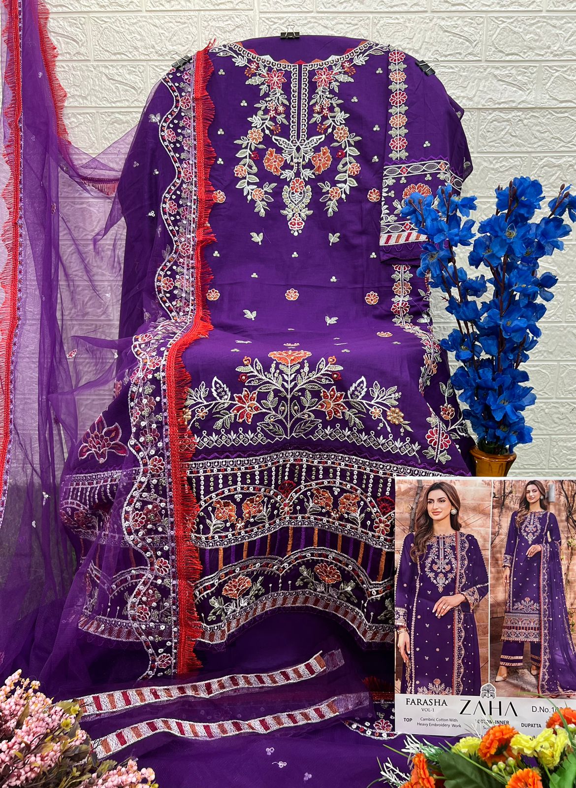 ZAHA 10314 FARASHA VOL 1 PAKISTANI SUITS