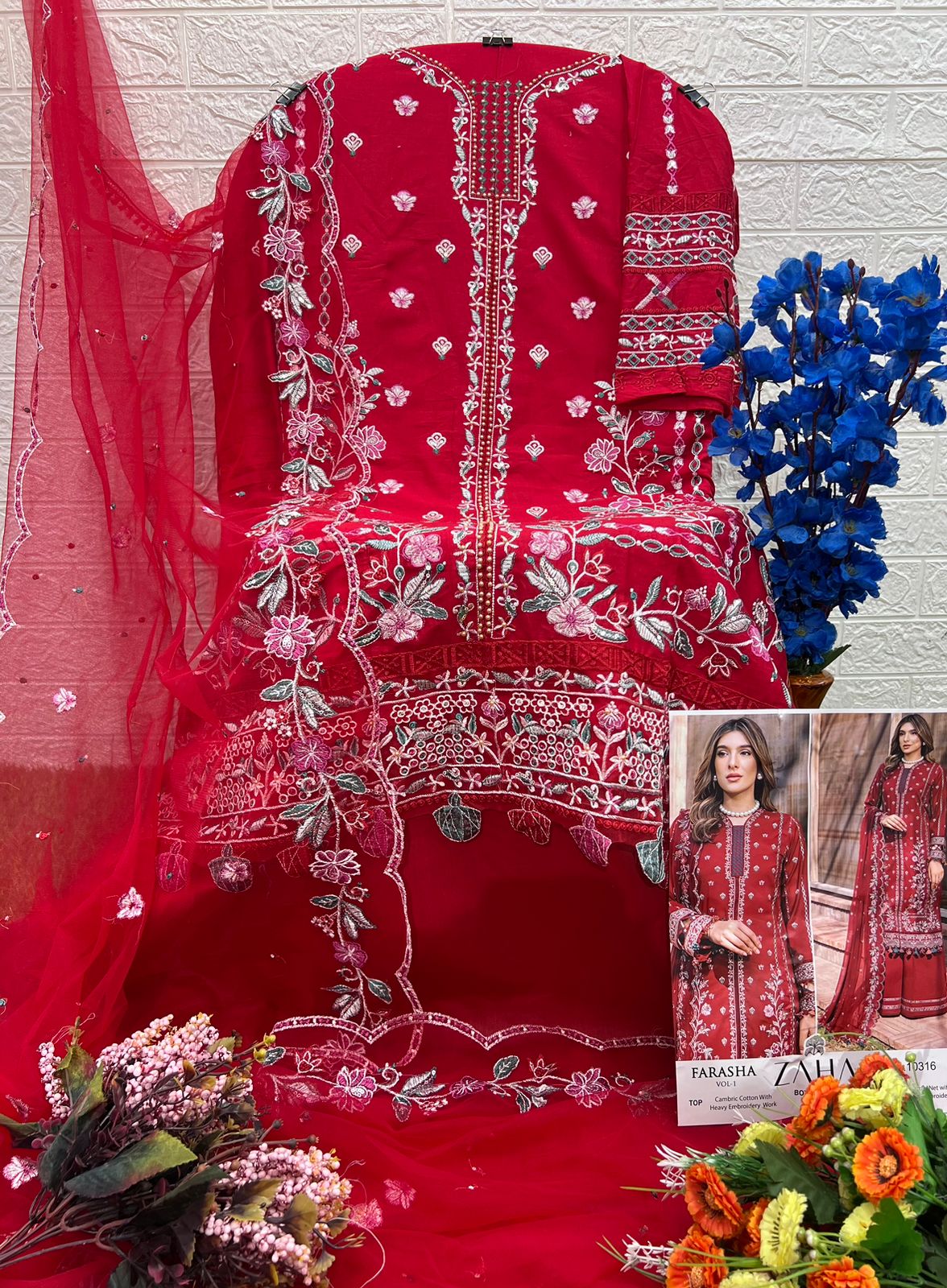 ZAHA 10316 FARASHA VOL 1 PAKISTANI SUITS