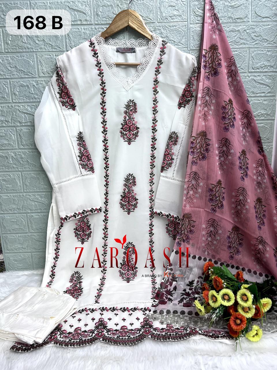 ZARQASH Z 168 B READYMADE SUITS WHOLESALE