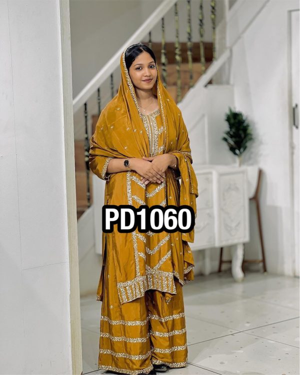 AAROHI DESIGNER PD 1060 TOP PLAZZO WHOLESALE