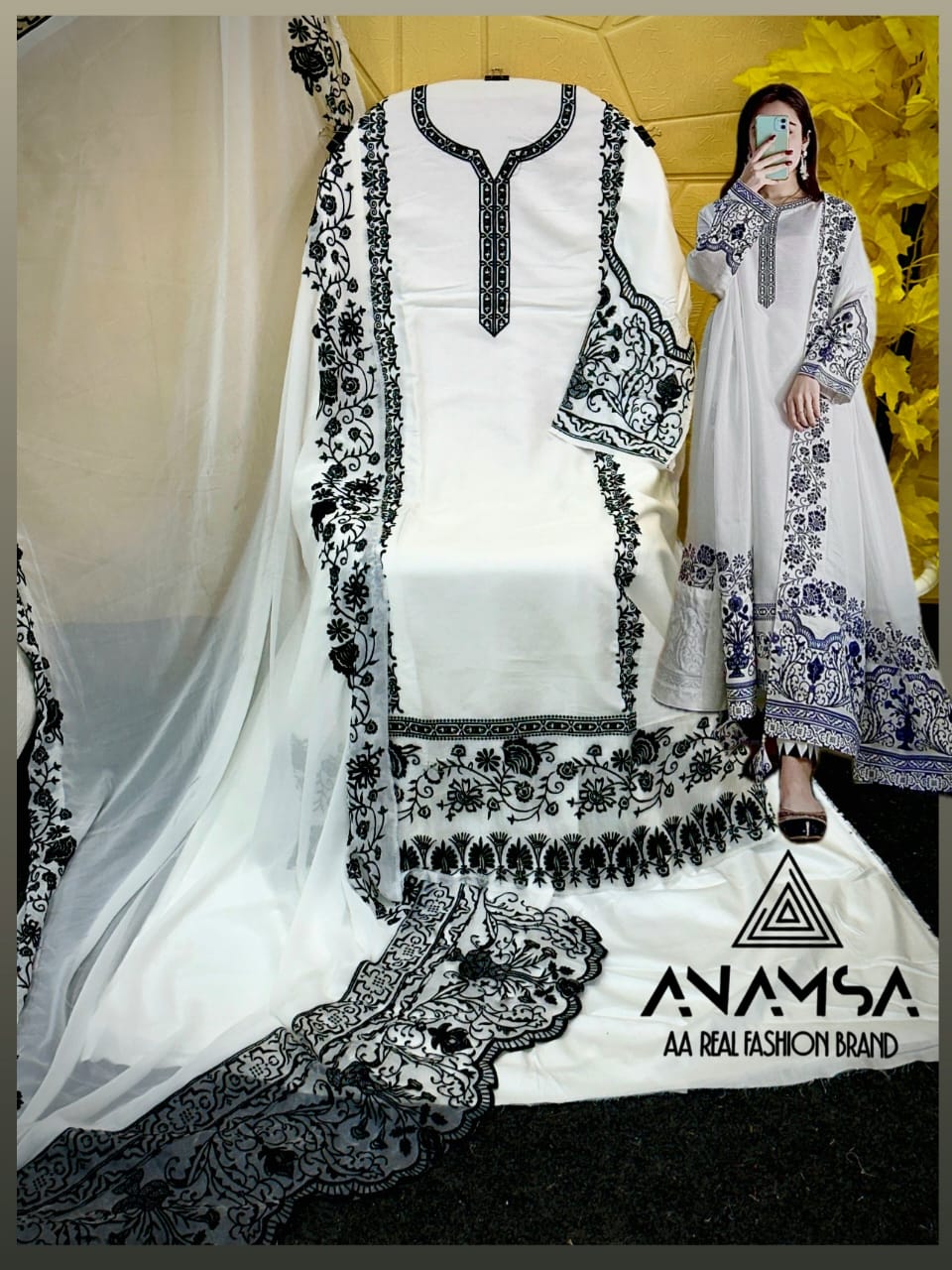 ANAMSA 469 PAKISTANI SUITS WHOLEASLE IN INDIA