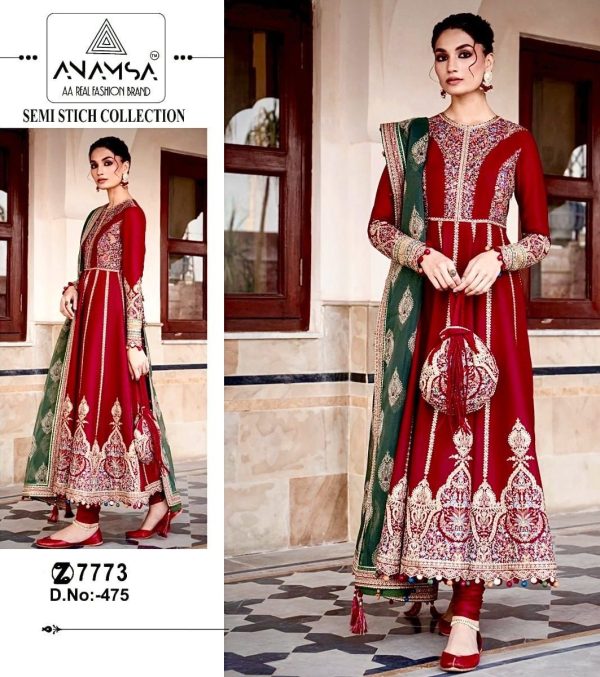 ANAMSA 475 PAKISTANI SUITS WHOLESALE