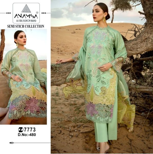 ANAMSA 480 PAKISTANI SALWAR SUITS WHOLESALE