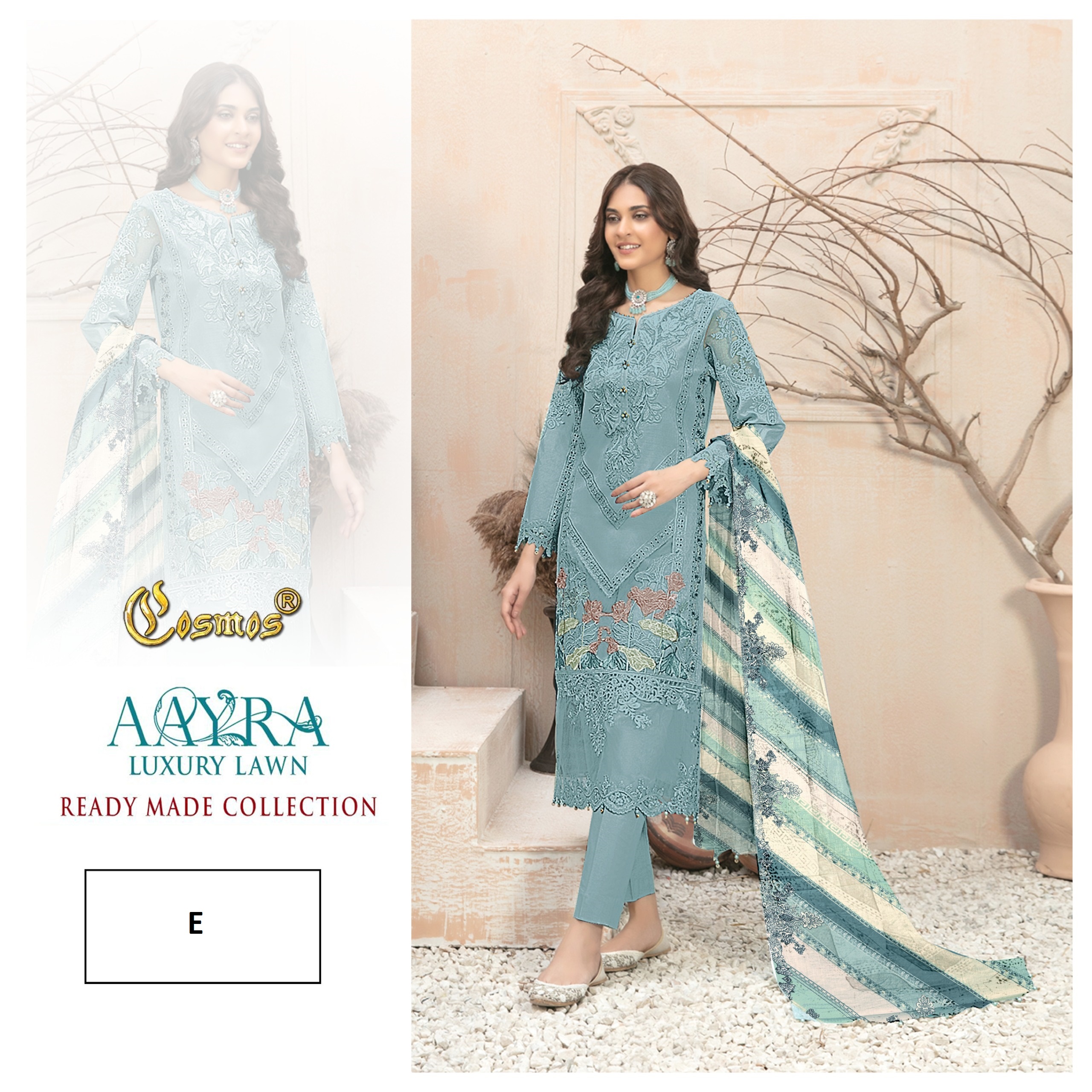 COSMOS AAYRA LUXURY LAWN E READYMADE SUITS
