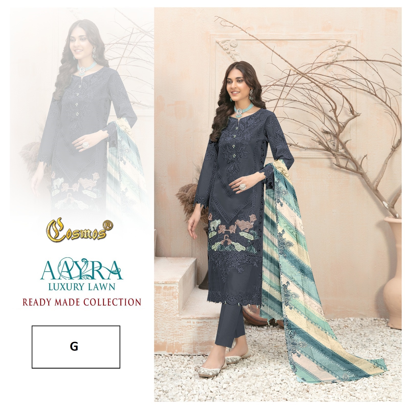 COSMOS AAYRA LUXURY LAWN G READYMADE SUITS