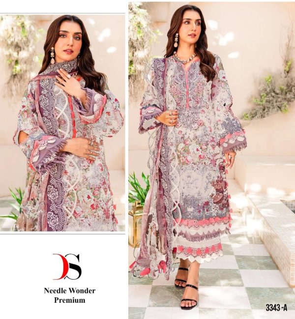 DEEPSY SUITS 3343 A COTTON SALWAR SUITS