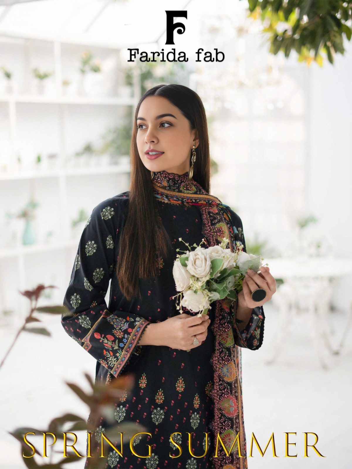 FARIDA FAB SPRING SUMMER PURE COTTON PRINTED SUITS