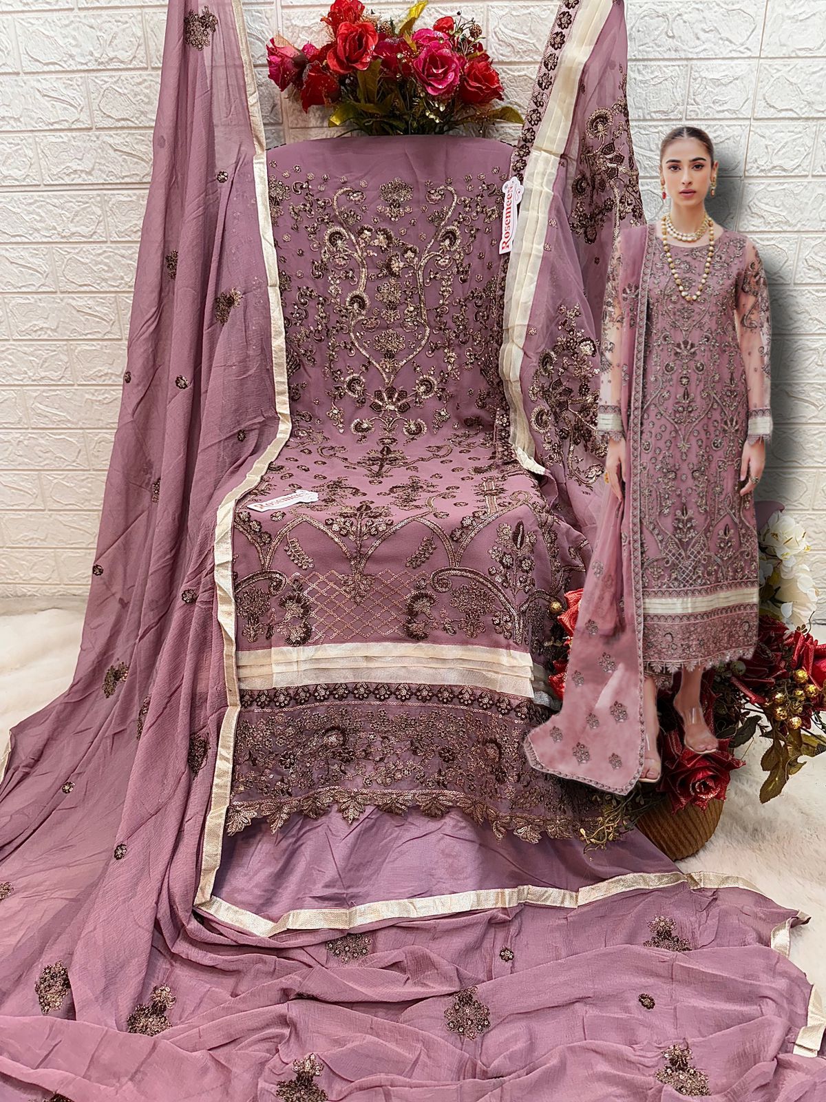 FEPIC C 1626 ROSEMEEN PAKISTANI SUITS IN INDIA