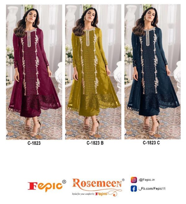 FEPIC C 1823 ROSEMEEN SALWAR SUITS WHOLESALE