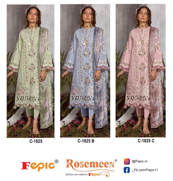 FEPIC C 1825 ROSEMEEN PAKISTANI SUITS IN INDIA