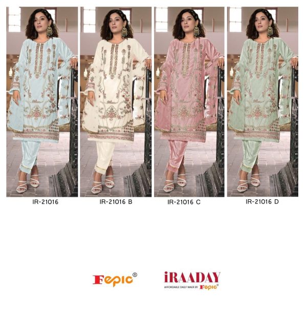 FEPIC IR 21016 A B C D IRAADAY SALWAR SUITS WHOLESALE