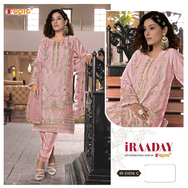 FEPIC IR 21016 A B C D IRAADAY SALWAR SUITS WHOLESALE