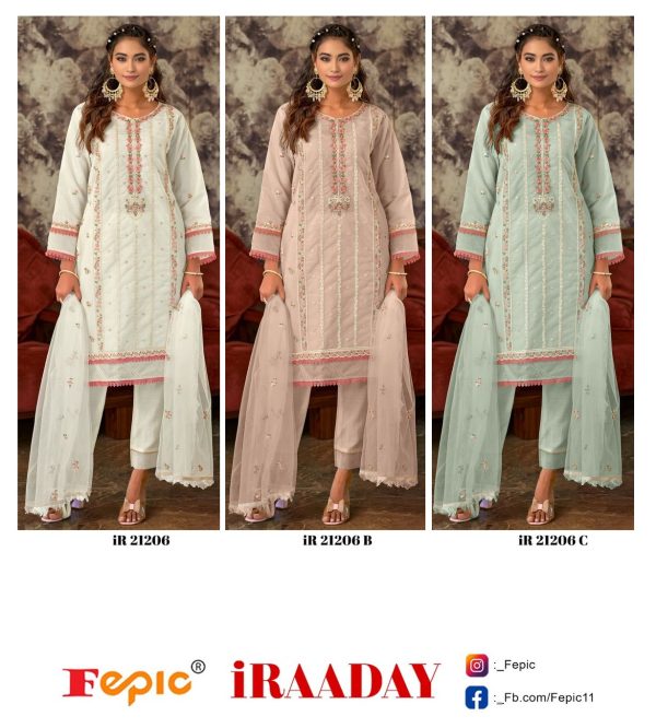 FEPIC IR 21206 IRAADAY PAKISTANI SALWAR SUITS