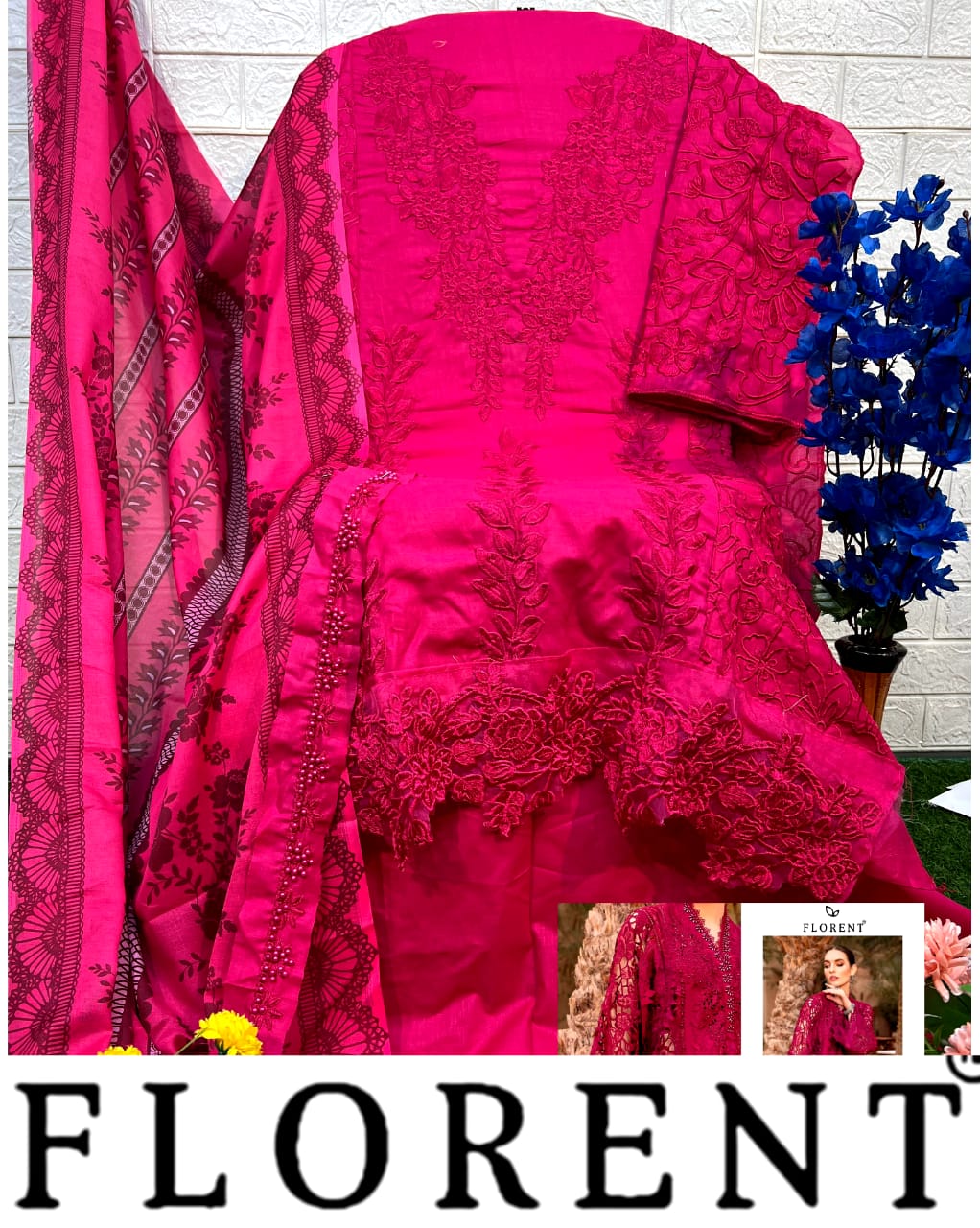 FLORENT 1004 MARIA B VOL 01 PAKISTANI SUITS