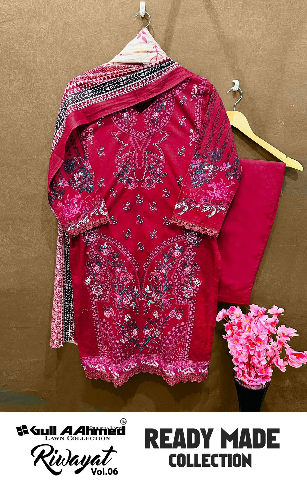 GULL AAHMED RIWAYAT VOL 6 LAWN COLLECTION SUITS WHOLESALER IN SURAT
