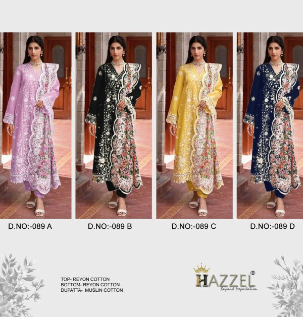 HAZZEL 089 A B C D PAKISTANI SUIST WHOLESALE