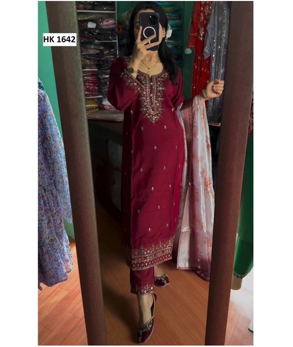 HK 1642 B DESIGNER SALWAR SUITS MANUFACTURER