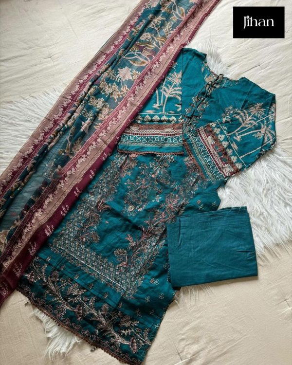 JIHAN 3474 B PAKISTANI SUITS MANUFACTURER