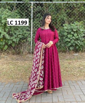 LC 1199 A DESIGNER GOWN WHOLESALE IN INDIA