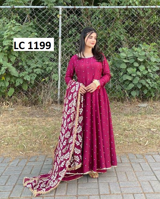 LC 1199 A DESIGNER GOWN WHOLESALE IN INDIA