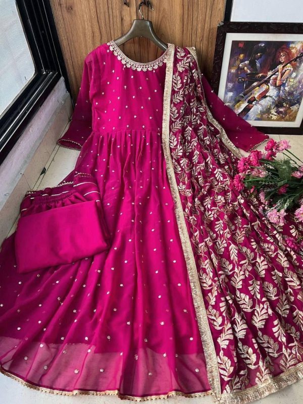 LC 1199 A DESIGNER GOWN WHOLESALE IN INDIA