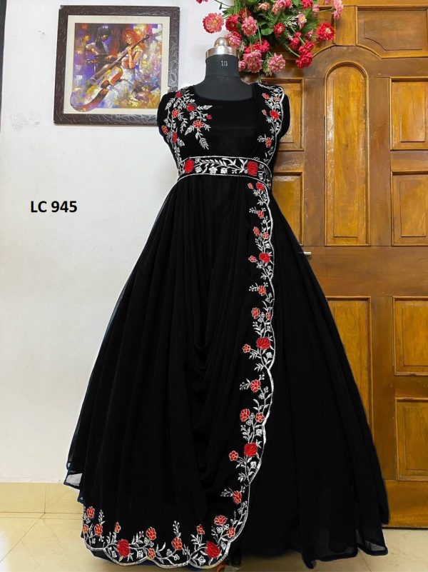 LC 945 DESIGNER GOWN WHOLESALE IN COLOR