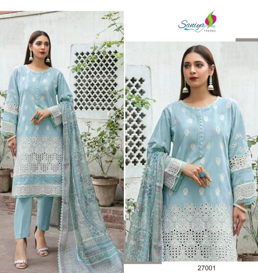 SANIYA TRENDZ 27001 MARIA B VOL 27 SALWAR SUITS