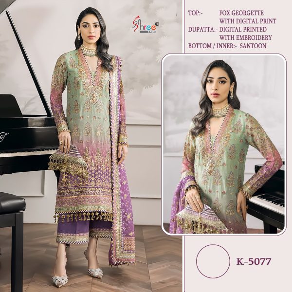 SHREE FABS K 5077 PAKISTANI SALWAR SUITS IN INDIA