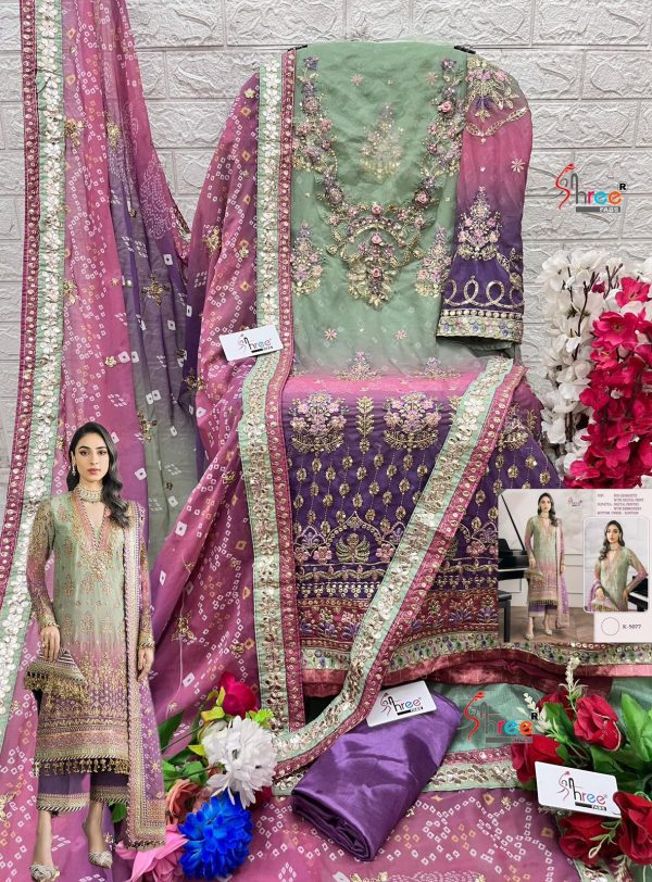 SHREE FABS K 5077 PAKISTANI SALWAR SUITS IN INDIA