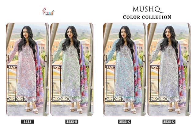 SHREE FABS MUSHQ COLOR COLLECTION 3533 SERIES