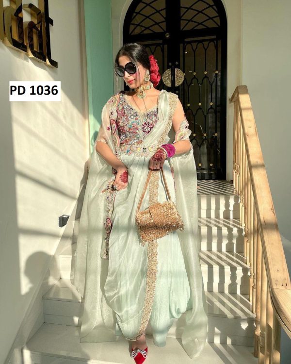 AAROHI DESIGNER PD 1036 A FANCY SUITS WHOLESALE