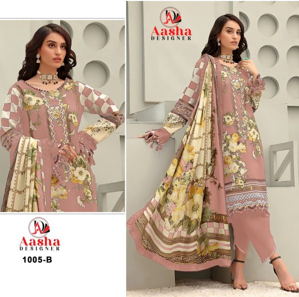 AASHA DESIGNER 1005 B PAKISTANI SUITS