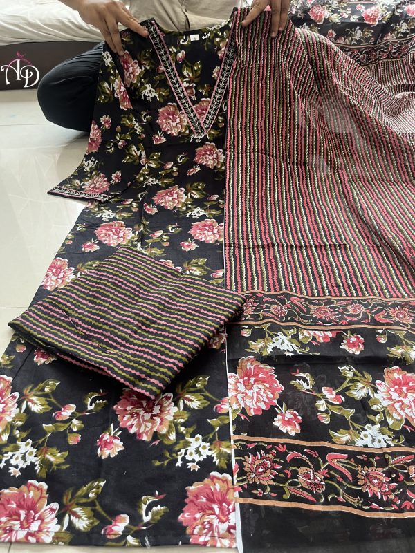 AKSHAR DESIGNER BLOCK PRINTED COTTON SUITS