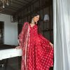 AKSHAR DESIGNER RED LIGHT COTTON SUITS