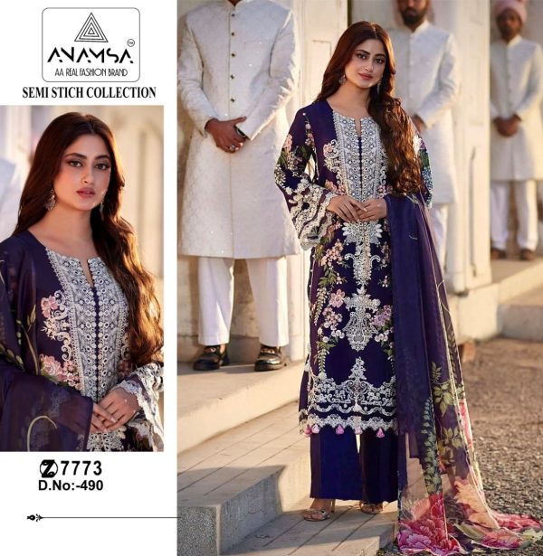 ANAMSA 490 SALWAR SUITS WHOLESALE IN INDIA