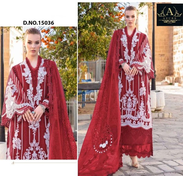 AZURE 15036 PAKISTANI SALWAR SUITS IN INDIA