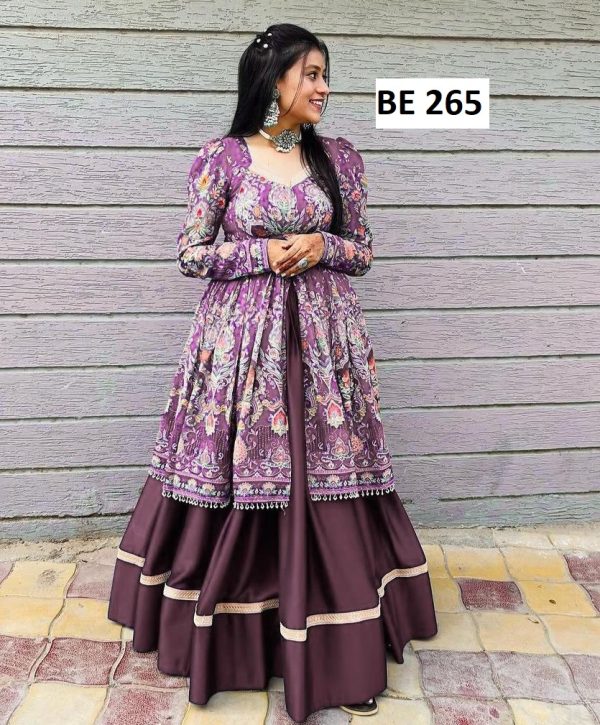 BE 265 A DESIGNER TOP LEHENGA WHOLESALE