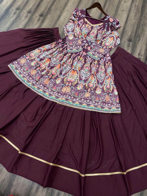 BE 265 A DESIGNER TOP LEHENGA WHOLESALE