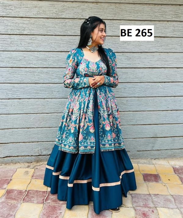 BE 265 B DESIGNER TOP LEHENGA WHOLESALE