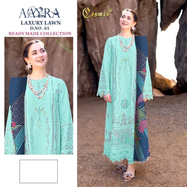 COSMOS AAYRA LAXURY LAWN 03 READYMADE SUITS