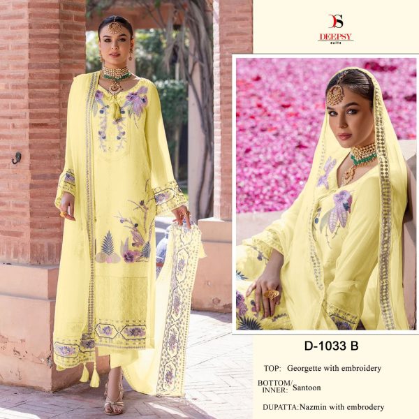 DEEPSY SUITS D 1033 A B C D PAKISTANI SUITS