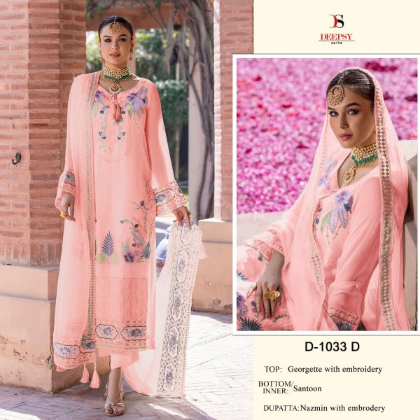 DEEPSY SUITS D 1033 A B C D PAKISTANI SUITS