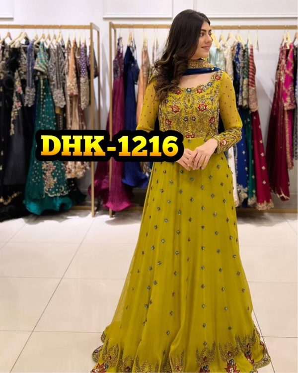 DHK 1216 DESIGNER GOWN WHOLESALE IN INDIA