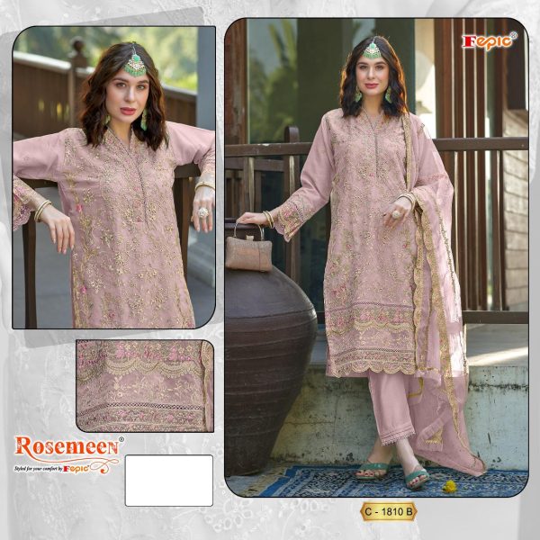 FEPIC C 1810 B ROSEMEEN PAKISTANI SUITS