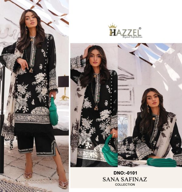 HAZZEL 0101 SANA SAFINAZ SALWAR SUITS