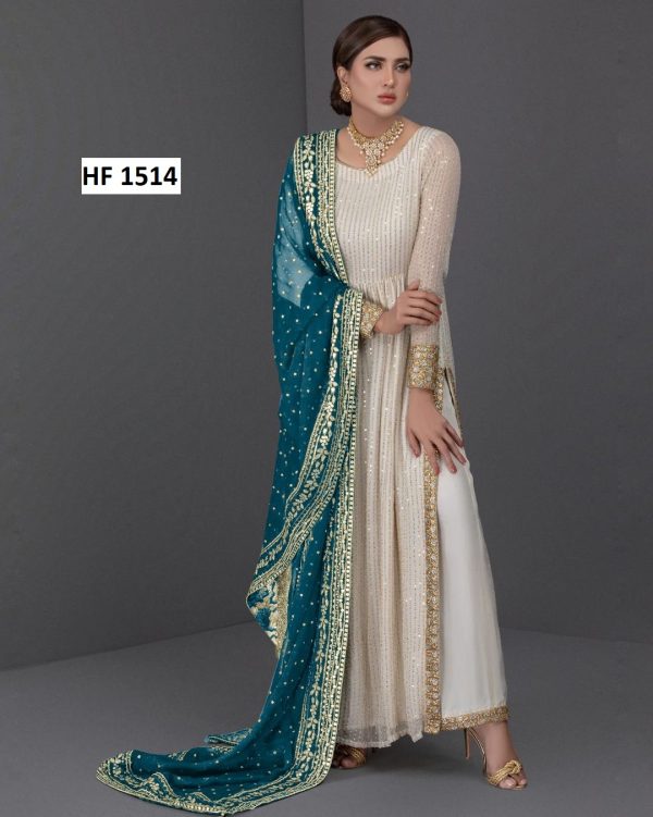 HK 1514 H DESIGNER SUITS WHOLESALE IN INDIA