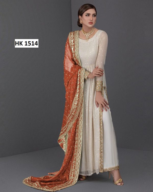 HK 1514 I DESIGNER SUITS WHOLESALE IN INDIA