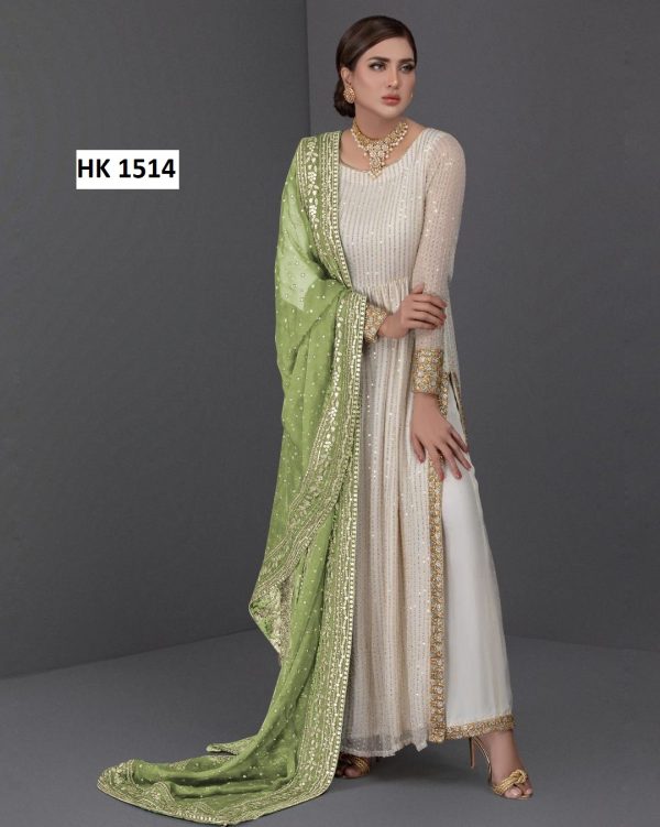 HK 1514 J DESIGNER SUITS WHOLESALE IN INDIA